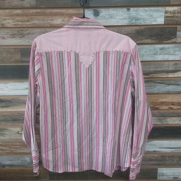 USED Cruel Girl Longsleeve Medium Pink/ Tan
