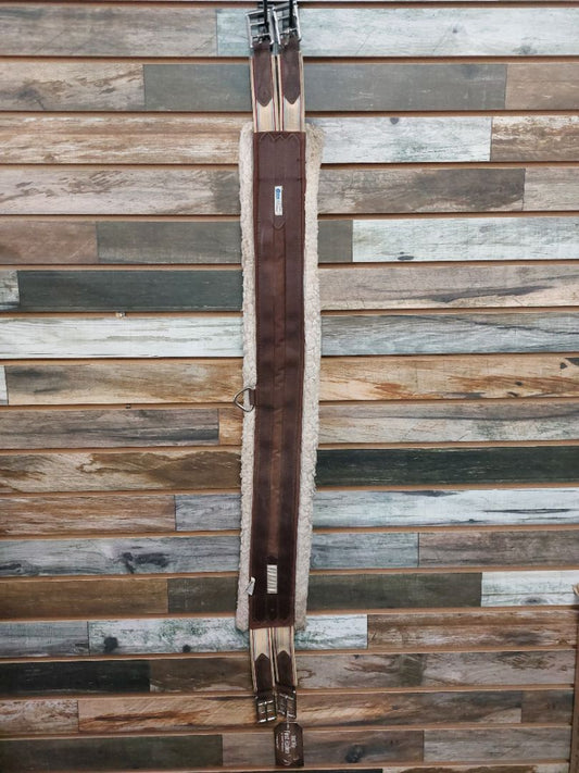 USED Lettia Fleece Girth 52" Brown/White