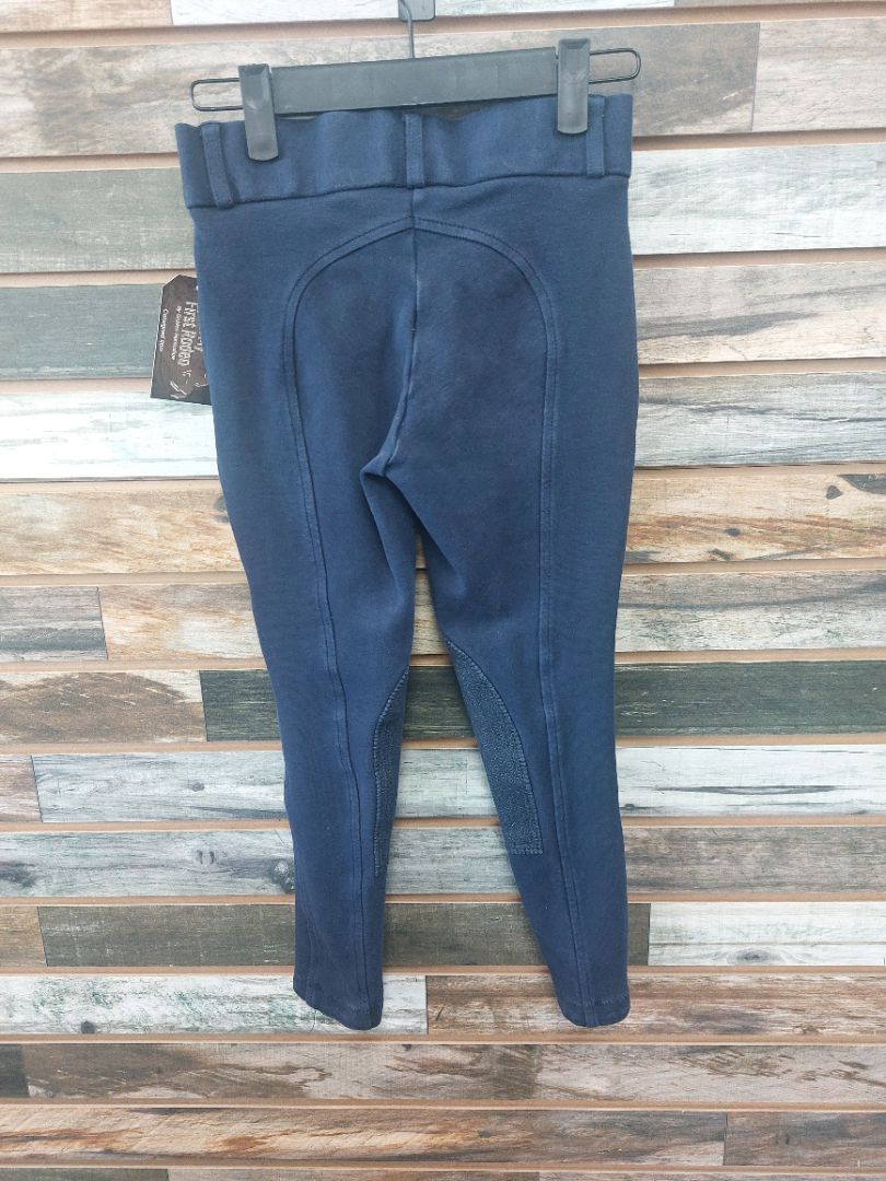 USED Riding Sport Knee Patch Breeches 10 Navy Blue