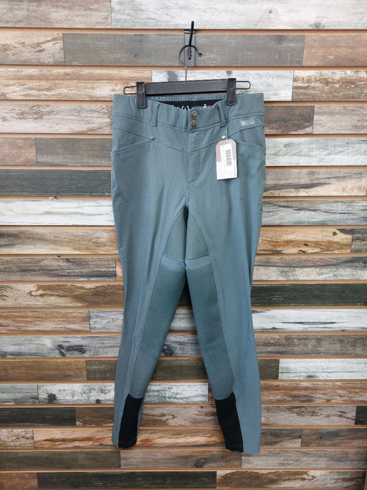 USED Kerrits Full Seat Breeches L Dusty Blue