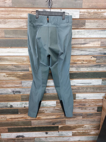 USED Kerrits Full Seat Breeches L Dusty Blue