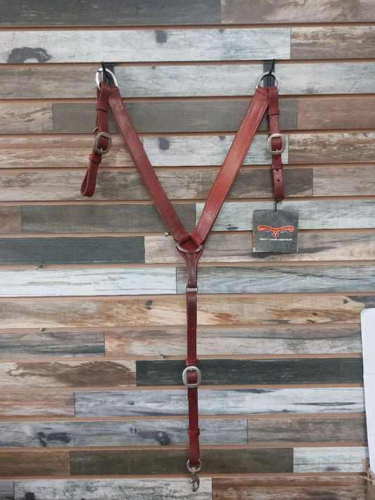 USED Circle Y Breast Collar  Light Oil