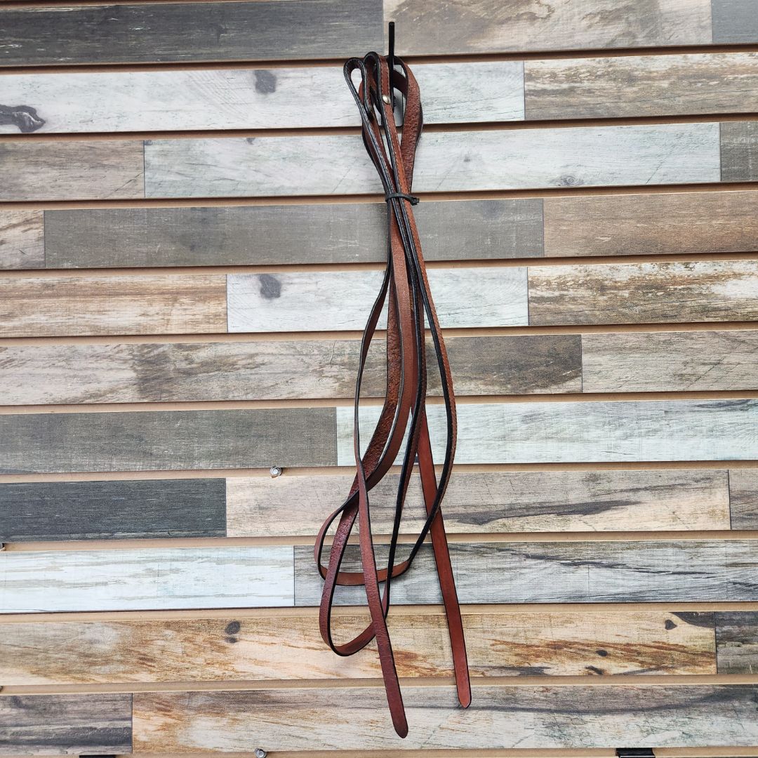 USED  Western Split Reins  Medium Oil