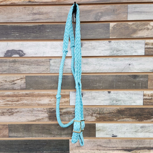 USED  Nylon Western Reins 96" Light Blue