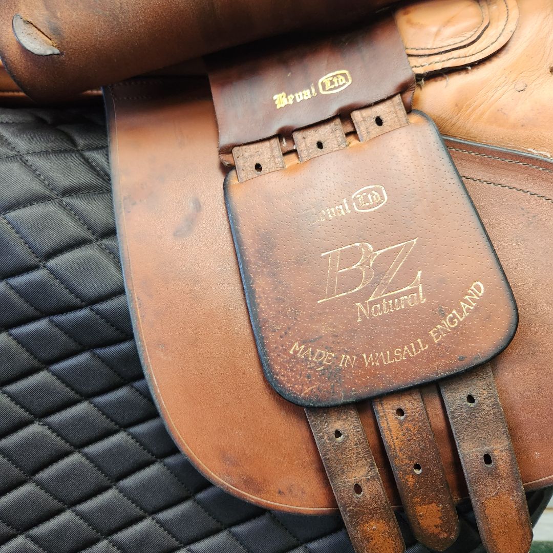 USED Beval BZ Natural Jump Saddle 16" Medium Oil