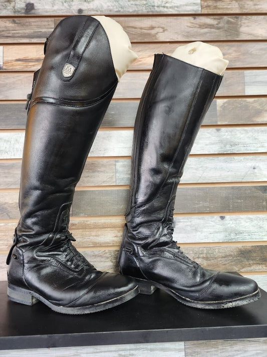 USED Mountain Horse Sovereign Field Boot 8 Wide Black