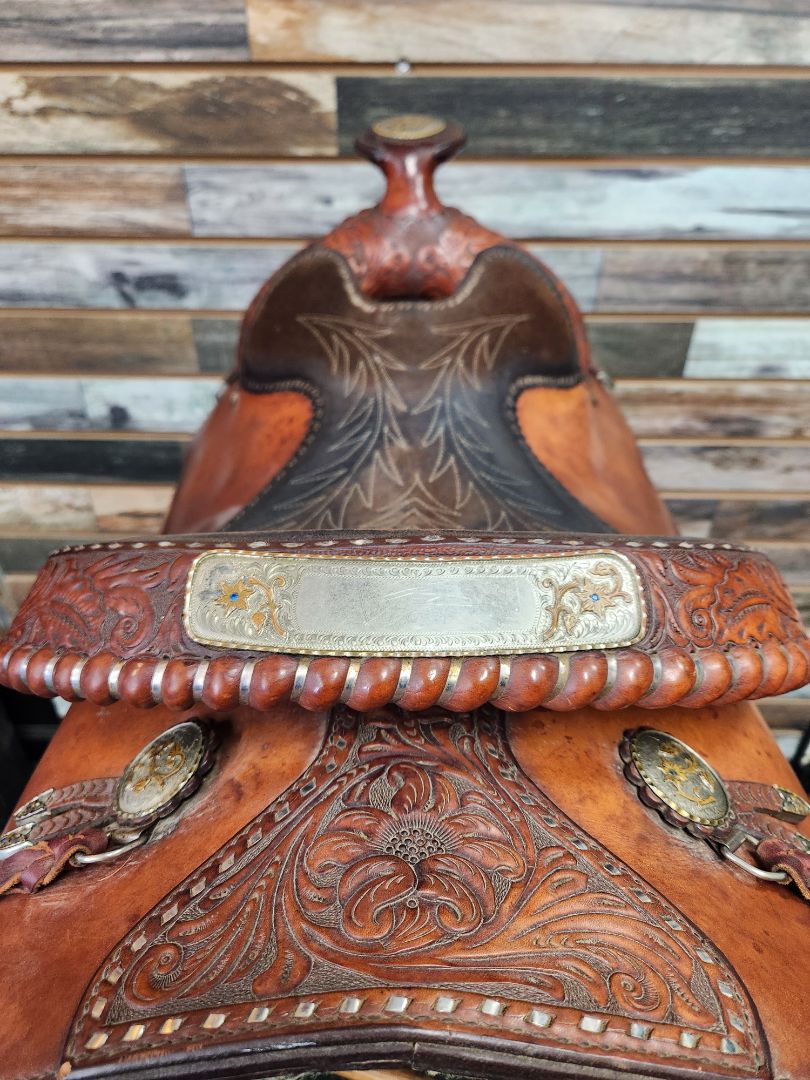 USED Circle Y Equitation Saddle 15.5” Medium Oil