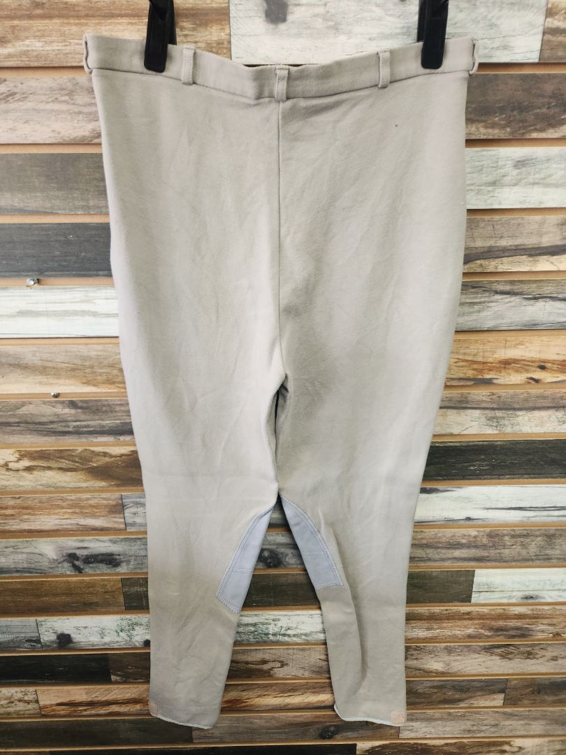 USED Dublin Ladies English Breeches 34L Grey