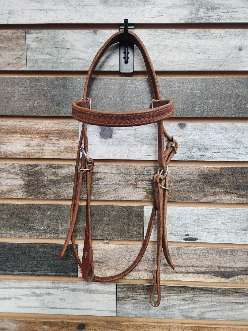 USED  Western Headstall Horse Medium Oil