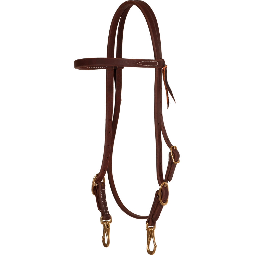 Oxbow 5/8″ Foreman Browband w/ Snap Ends Headstall