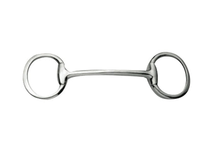 Korsteel Stainless Steel Mullen Mouth Eggbutt Snaffle Bit