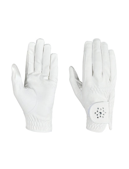 Everyday Bling Riding Gloves -White-
