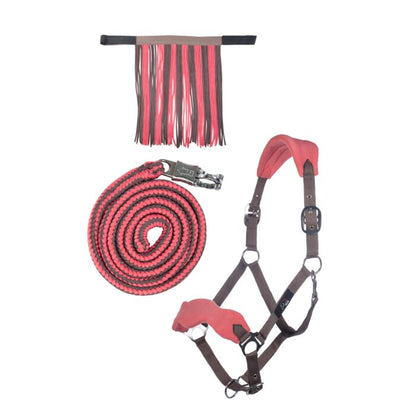 Head collar set with panic hook & fly fringe