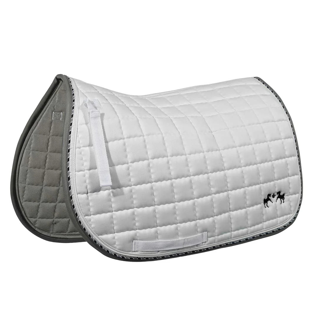 Equine Couture Coolmax  Plush Saddle Pad White