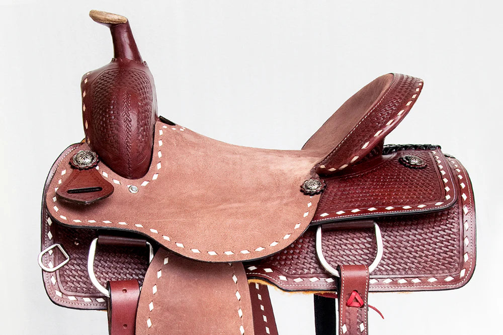 Hilason Buck Stitched Trail Saddle
