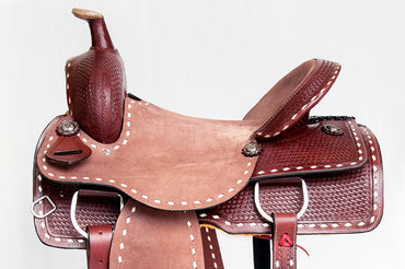 Hilason Buck Stitched Trail Saddle