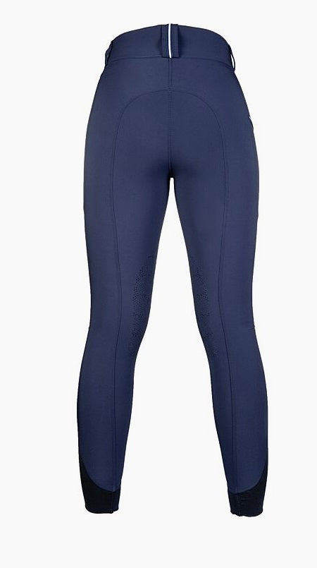 HKM Riding breeches -Comfort FLO- Knee Patch-Grey