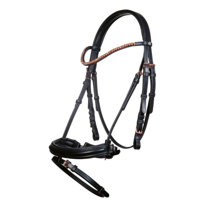 HKM Bridle -Rosegold Glamour- Style