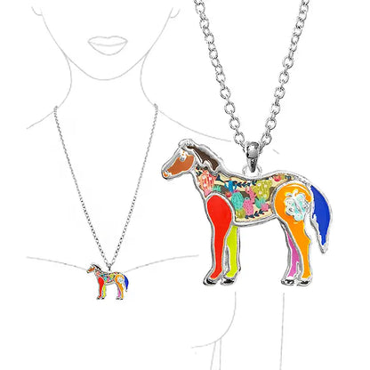 Farm Paint Art Necklace