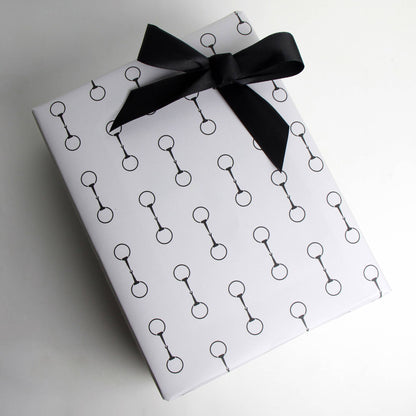 Cream Bits - Equestrian Horse Gift Wrapping Paper