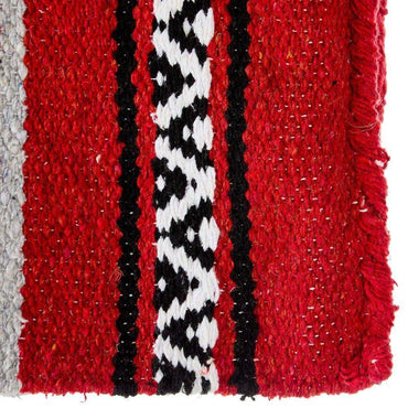 Red Hogan Acrylic Blend 30x60 Saddle Blanket