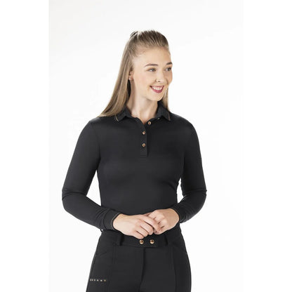 HKM Rosegold Glamour Style Longsleeve-Polo Shirt
