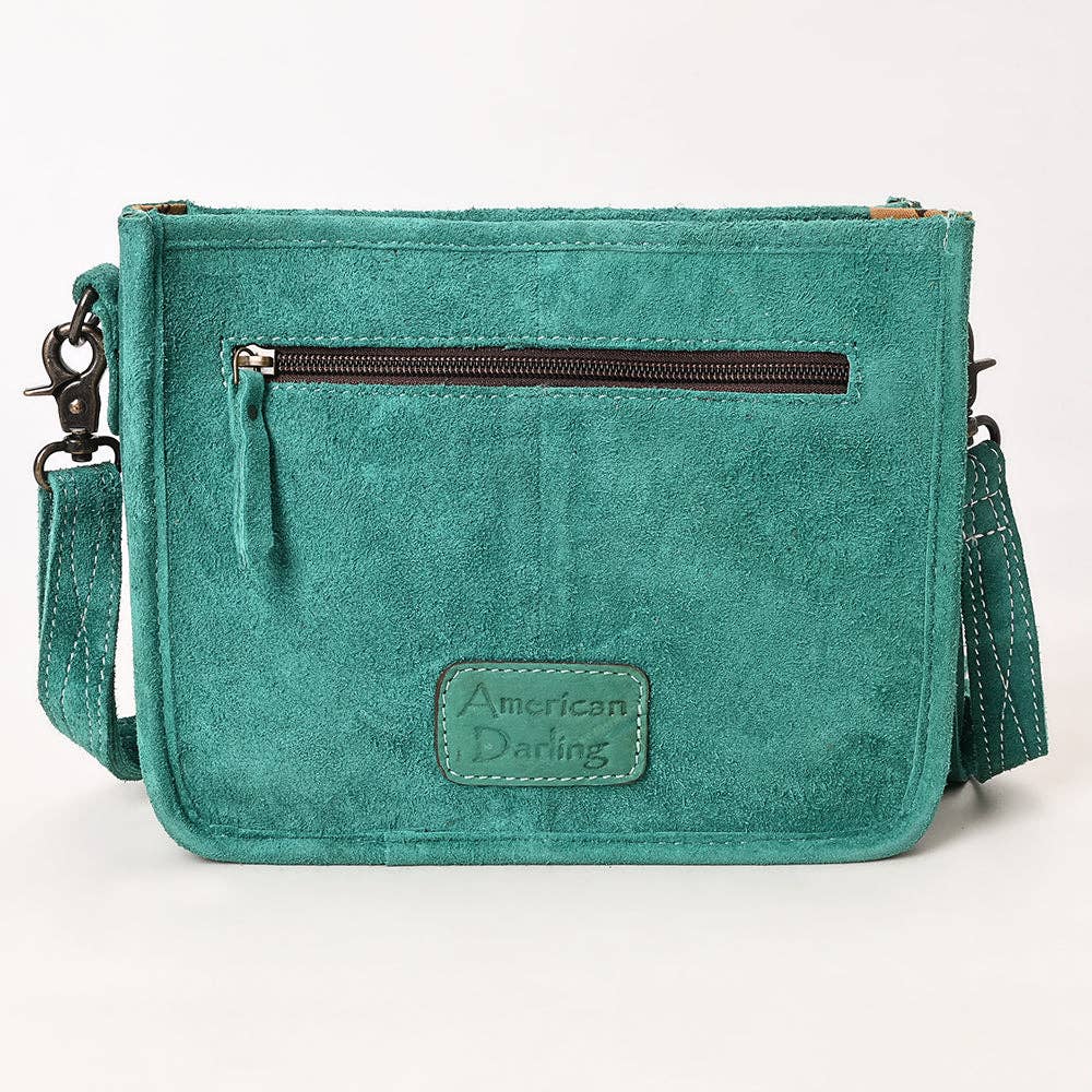 American Darling Western Genuine Suede Leather Crossbody Bag