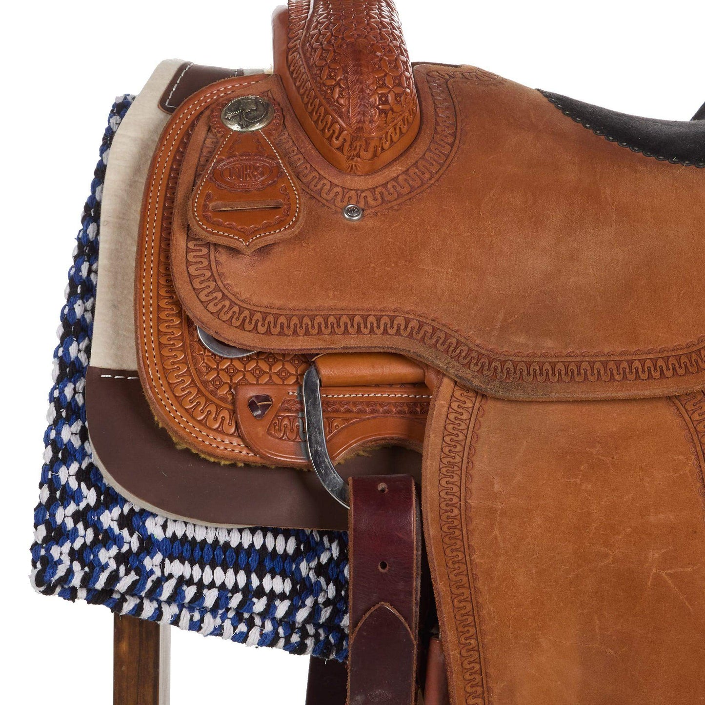 Royal Blue Double Weave 32x64 Acrylic Blend Saddle Blanket