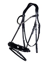 HKM Black Bridle - "Fleur"