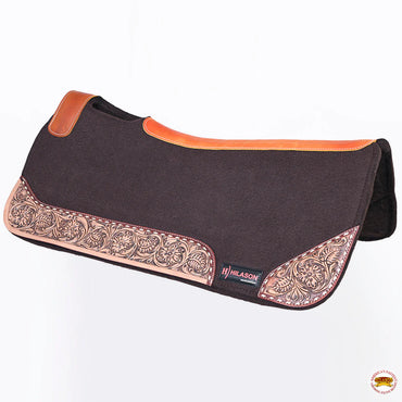 Brown Hilason Horse Saddle PAD Western Contoured  Moisture Wicking