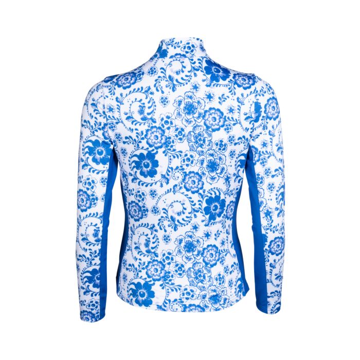 HKM Functional Shirt Blue Flower Long Sleeve