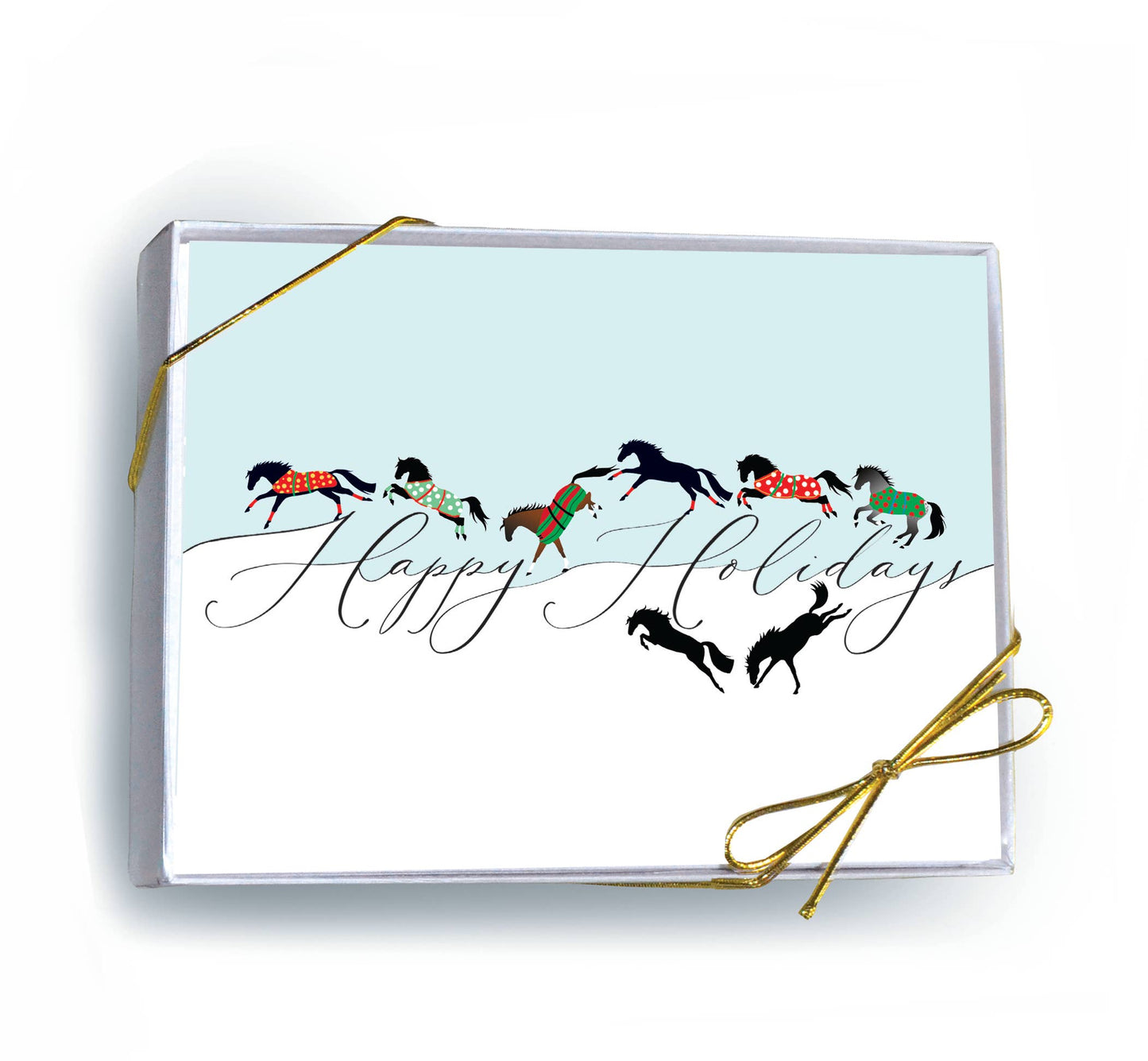 Horse Boxed Christmas Cards / Canter & Jumping / 8 Holiday