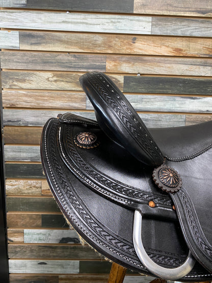 HR Black Flex Trail Saddle 16"