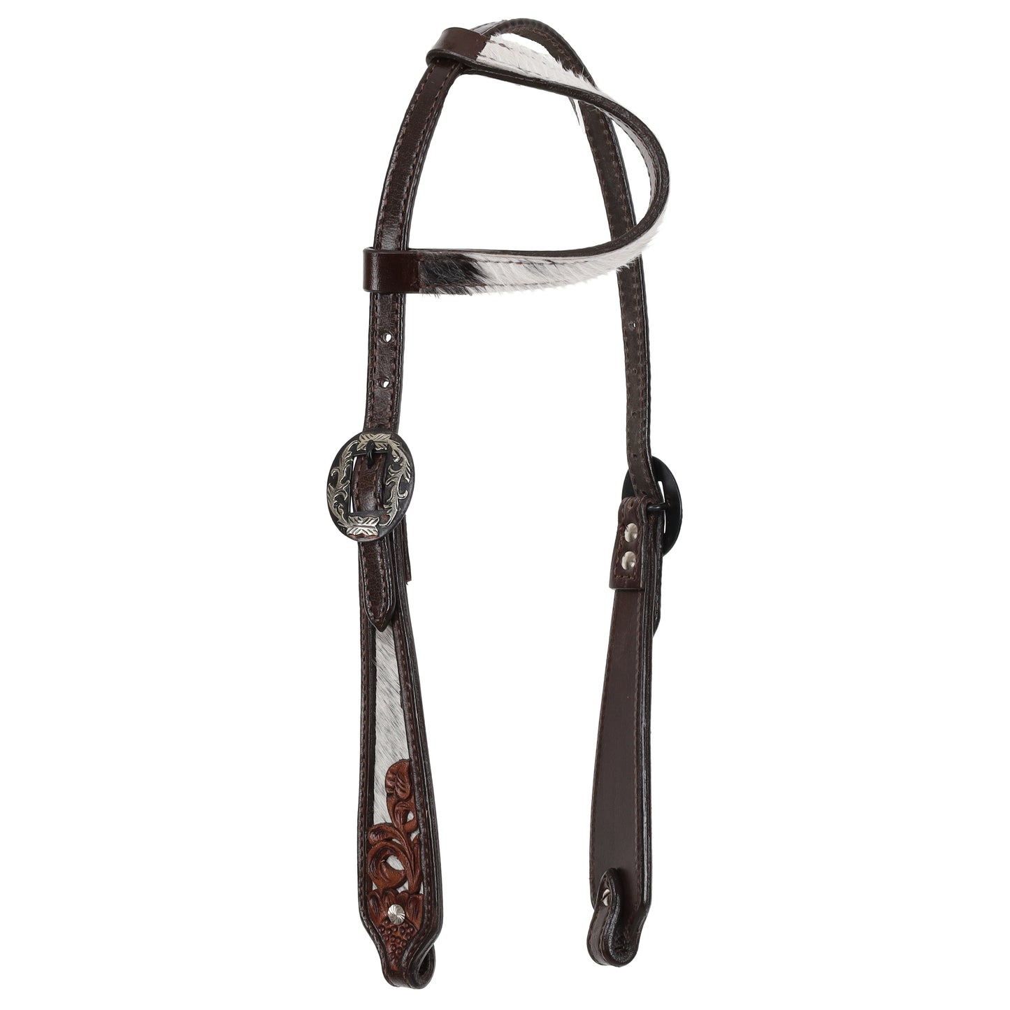 Showman Meadow Hide One Ear Headstall and Breastcollar