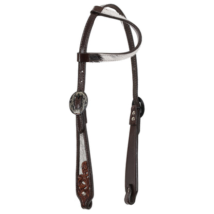 Showman Meadow Hide One Ear Headstall and Breastcollar