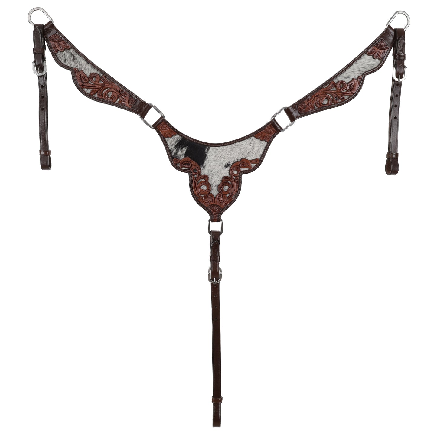 Showman Meadow Hide One Ear Headstall and Breastcollar