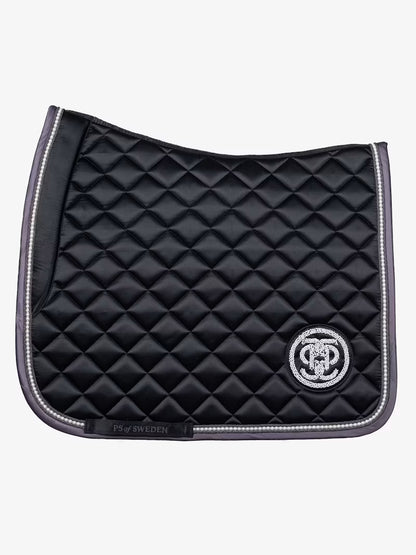 Pearl Monogram Dressage Saddle Pad-Full Black