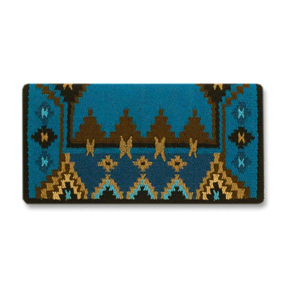 Mayatex 1465-4 Enchanted Pines Turquoise Wool Saddle Blanket TURQUOISE