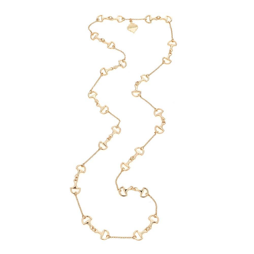 Long Baby Horsebit Necklace