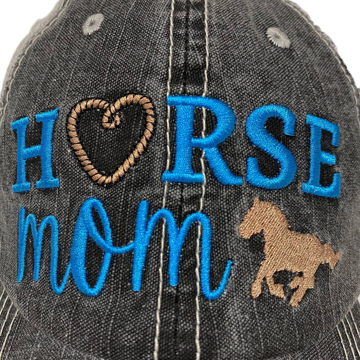 Horse Mom Women's Embroidered Baseball Cap