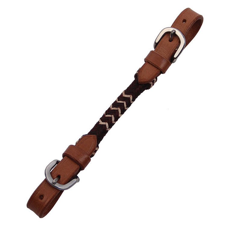 Curb Strap W/Choc RH Weave