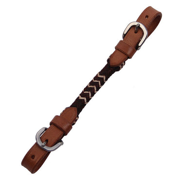 Curb Strap W/Choc RH Weave