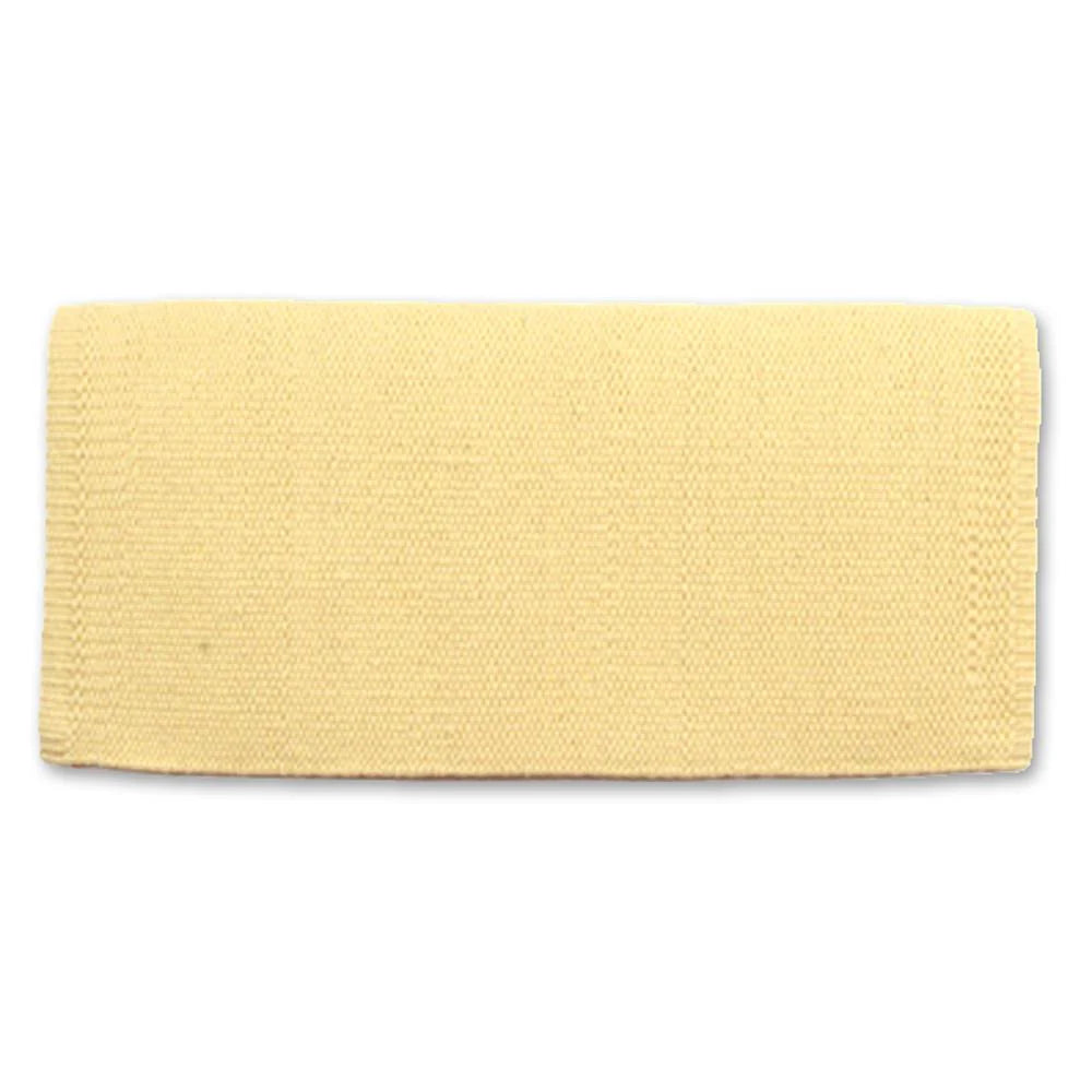 San Juan Solid Lemon Ice 36x34 New Zealand Wool Saddle Blanket