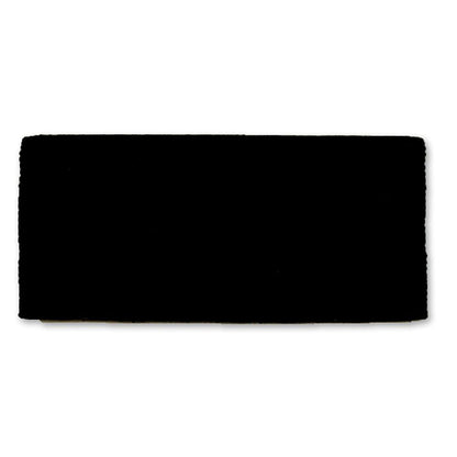 1314A-18 San Juan Solid Black 34x30 New Zealand Wool Saddle Blanket