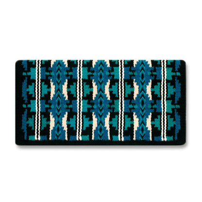 1464-5 Broken Arrow 38inx34in NEW ZEALAND WOOL SADDLE BLANKET
