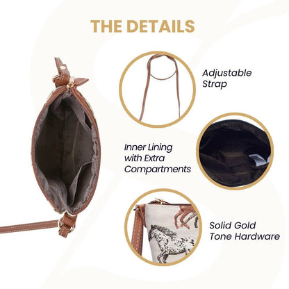 SignareArt - Running Horse Sling Bag Purse Crossbody