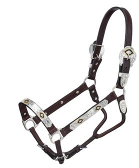 RK Gold & Black Silver Show Halter