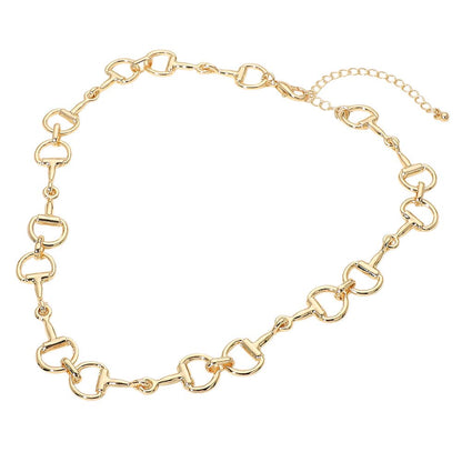 Horsebit Link Chain Necklace