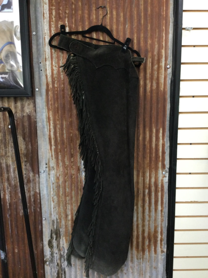 USED  Ladies Western Chaps Large Black