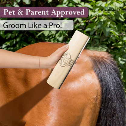 SleekEZ® Horse Brush for Shedding and Grooming (10 inch)